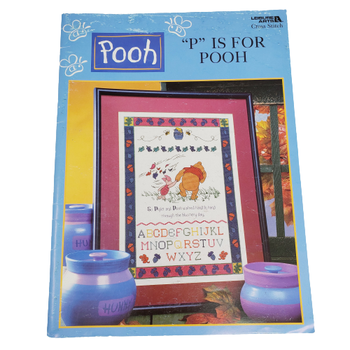 P is for Pooh Cross Stitch Book #3089 Leisure Arts 1999 - $9.89