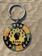 Vintage Caesars Palace Replica $100 Chip Keychain Las Vegas 2” - $16.95