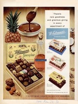 1958 Whitman&#39;s Chocolates Sampler &#39;there&#39;s A Rare...&#39; Vintage Original Color Ad - £9.58 GBP