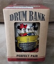 DISNEY DRUM BANK MICKEY AND MINNIE METAL Brand New 4&quot; JAPAN TOREBA - $465.49 MXN