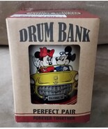 DISNEY DRUM BANK MICKEY AND MINNIE METAL Brand New 4&quot; JAPAN TOREBA - $465.81 MXN