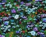 Cotton Hoffman Challenge 2022 Wildflowers Field Fabric Print by the Yard... - $14.95