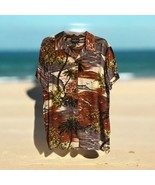 VTG Carole Little Tropical Beach Palm Trees Top Women’s Size M Hong Kong - $51.43 CAD