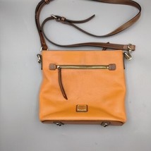 Dooney &amp; Bourke Pebble Grain Small Crossbody Clementine Orange Shoulder Bag - $35.63