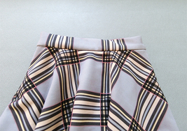 GRAY A-line Plaid Pleated Skirt Women Custom Plus Size Midi Plaid Skirt image 3
