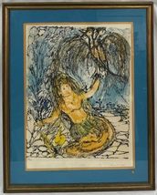 Original Lithograph by Yanni Posnakoff Mermaid - Sailing Ship Pick 1 (Letter: A- - $458.63