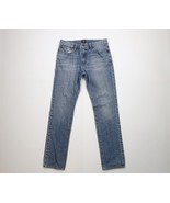 J Crew Mens Size 32x32 Faded Skinny Leg The Driggs Denim Jeans Blue Cotton - $817.69 MXN