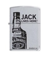 Zippo Lighter - Jack Lives Here Satin Chrome - 852536 - $36.62 CAD