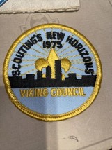 1975 Scouting&#39;s New Horizons Viking Council Patch Boy Scouts BSA Minnesota - $177.07 MXN
