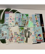 Vintage y2k Sticktopotamus Stickers Lot Hawaii Metallic Sparkle Unicorns... - $27.38 CAD