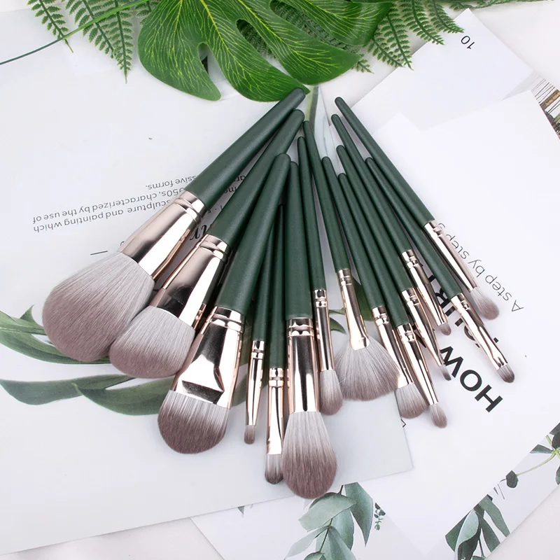 Keup brushes set eyeshadow blending powder foundation eyebrow brushes face eye cosmetic thumb200