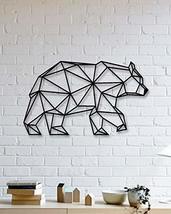 LaModaHome Polar Bear Designed Geometric Shaped Metal Table Decorative Wall Deco - £50.59 GBP