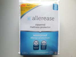 Allerease Waterproof Allergy Protection Zippered Mattress Protector Size... - $15.84