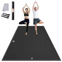 VEVOR Exercise Mat 10×6 ft Non-Slip High-Density Bag Strap Pilates Floor - $119.99