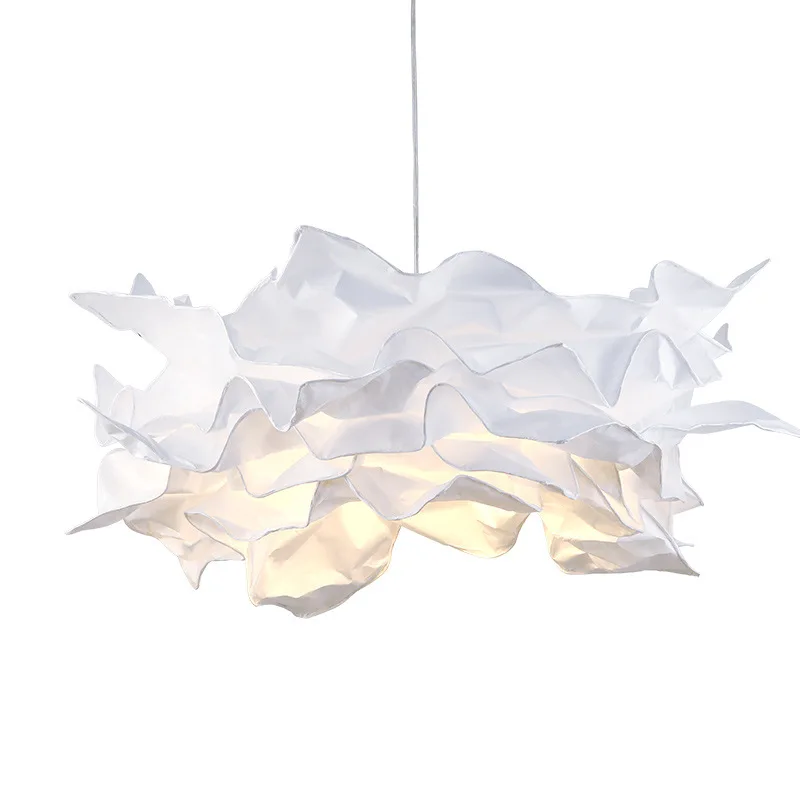 Creative Handmade DIY Pendant Lamps for Restaurant Cloth Shop Lighting White Pap - £179.20 GBP