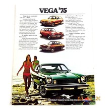 Chevrolet 1975 New Vega Sales Brochure Direct From Dealer Collection - $12.99