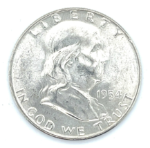 1954-D 50C Franklin Half Dollar Roll 20 Coins Total Choice BU Condition - $8,378.37 MXN