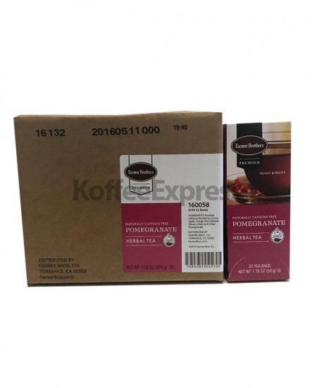 Farmer Brothers Premium Herbal Tea, Pomegranate, 6/25 ct boxes - £44.65 GBP