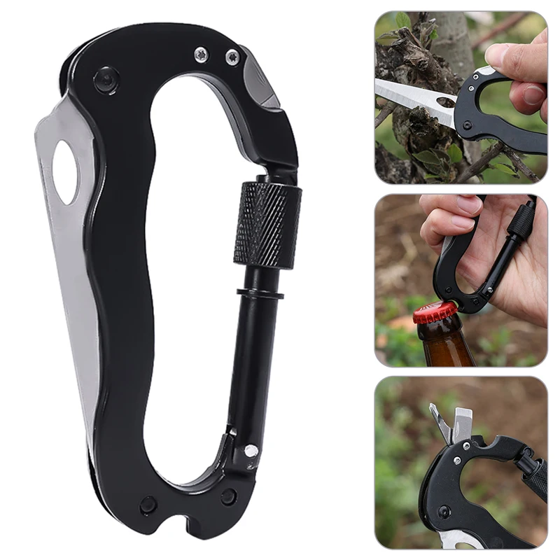 5-in-1Multi-function Mountaineering Buckle Fast Hanging Buckle Cross Screwdriver - £80.93 GBP