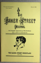 The Baker Street Journal V. 30 #1 March 1980 Vintage Sherlock Holmes Fanzine - £11.86 GBP