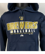 Milwaukee Brewers Authentic Collection Spring Training Hoodie 2008 MLB M... - £27.41 GBP