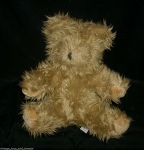 11&quot; Vintage Oshkosh B&#39;gosh Brown Tan Teddy Bear Stuffed Animal Plush Toy Lovey - £21.67 GBP