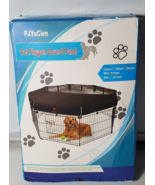 Dog Playpen Mesh Top Cover- Keeps Pet Secure and Prevent 24-Inch with 8 ... - £14.33 GBP