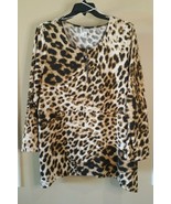 New! Women&#39;s Plus 2X Thomas &amp; Olivia TO Cheetah / Leopard Soft Shirt - €21,22 EUR