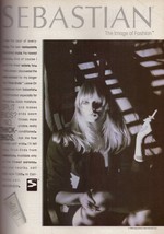 1988 Sebastian Hair Care Black &amp; White Sexy Smoking Blonde Vintage Print... - $5.99
