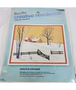 Vintage Bucilla Winter Twilight 2395 Picture or Wall Panel NO NEEDLE - $270.13 MXN