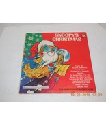 SNOOPY&#39;S CHRISTMAS PETER PAN RECORDS 8090 LP RECORD ALBUM VINYL OOP - $35.30