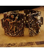 RARE medieval bracelet / haunted gothic Angels / antique Italian putti /... - $335.00