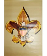 Vintage Boy Scouts of America Tenderfoot Rank Poster  38&quot; x 26 1/2&quot; 1950s - £22.56 GBP