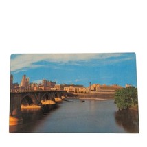 Postcard The Third Avenue Bridge at US Post Office Minneapolis MN Chrome - £5.60 GBP