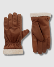 Isotoner Signature Mens Microfiber Berber Gloves Cognac XL B4HP - £19.14 GBP