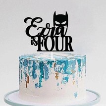 BATMAN NAME Cake Topper | Birthday Cake Topper | Customize Cake Topper - £7.06 GBP