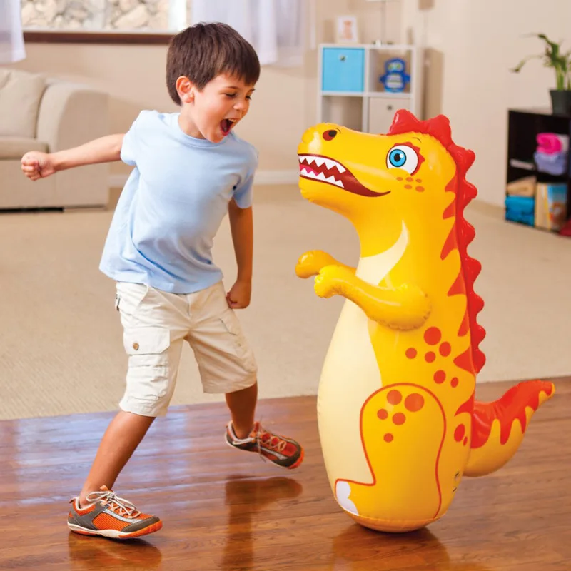 38&quot; 3D Inflatable Dinasour Toys Bop Bag/Punching Bag Interactive Toys for - £28.85 GBP