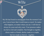 Gifts for Wife, Sterling Silver Chain Rose Heart Necklace for Women, Chr... - $21.51