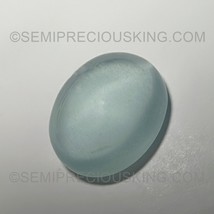 Natural Aquamarine Oval Cabochon 16x13.5mm Pastel Blue Color SI2 Clarity Loose G - £753.60 GBP
