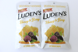 2 Luden&#39;s Deliciously Soothing Throat Drops HONEY AND BERRY Flavor 25 ct... - $29.99