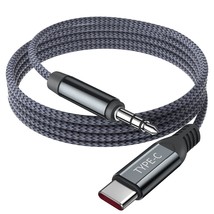 Usb C To 3.5Mm Audio Aux Jack Cable 6.6Ft, Type C To 3.5Mm Headphone Car Stereo  - £15.81 GBP