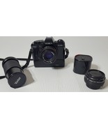 Minolta X-370n Black Body with Minolta 50mm f1.7 lens Auto Winder Telephoto - $1,660.38 MXN