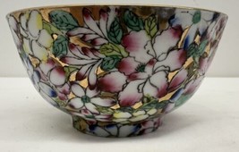 Vintage A.C.F. Japanese Porcelain hand painted Rice Bowl - $39.55