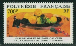 French Polynesia Sc# 566 Mnh Gauguin Still Life Oranges In Tahiti (1991) Postage - £6.71 GBP