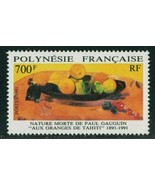 FRENCH POLYNESIA Sc# 566 MNH Gauguin Still Life Oranges in Tahiti (1991)... - £6.63 GBP