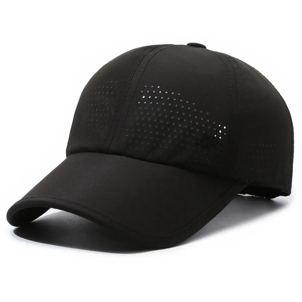 Breathable Baseball Cap Summer Mesh Quick Dry Snapback Hat Adjustable Sun - £6.35 GBP
