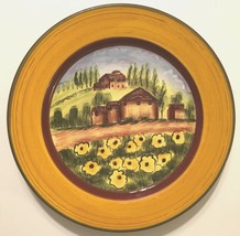 Retired Romancing Douce Provence Countryside 8 1/4&quot; Hand Painted Salad Plate - £8.64 GBP