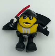 2005 Yellow M&M Plush 7"  Darth Vader w Light Saber And Rare Shiny Helmet - $12.55