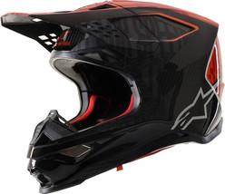 Alpinestars Adult MX Supertech S-M10 Alloy Helmet Black/Orange/Fluo Red XS - £543.52 GBP