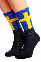 SWEDEN flag socks for women Size 6-9 - £7.78 GBP